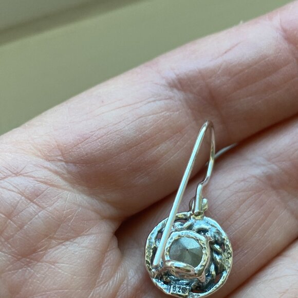 Nice Noa Zuman Sterling Silver 925 Dangle Earrings with Blue Quartz. Brand New - Picture 5 of 7